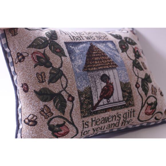 Bird House, Throw Pillow, Vicky Howard, Beauty, Gift, Tapestry, ~ 250605-WH 214 - Picture 5 of 5